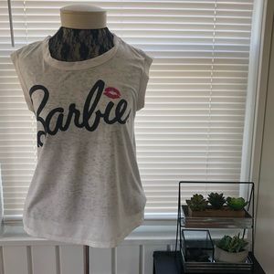 Barbie 💋 white sleeveless tshirt tank